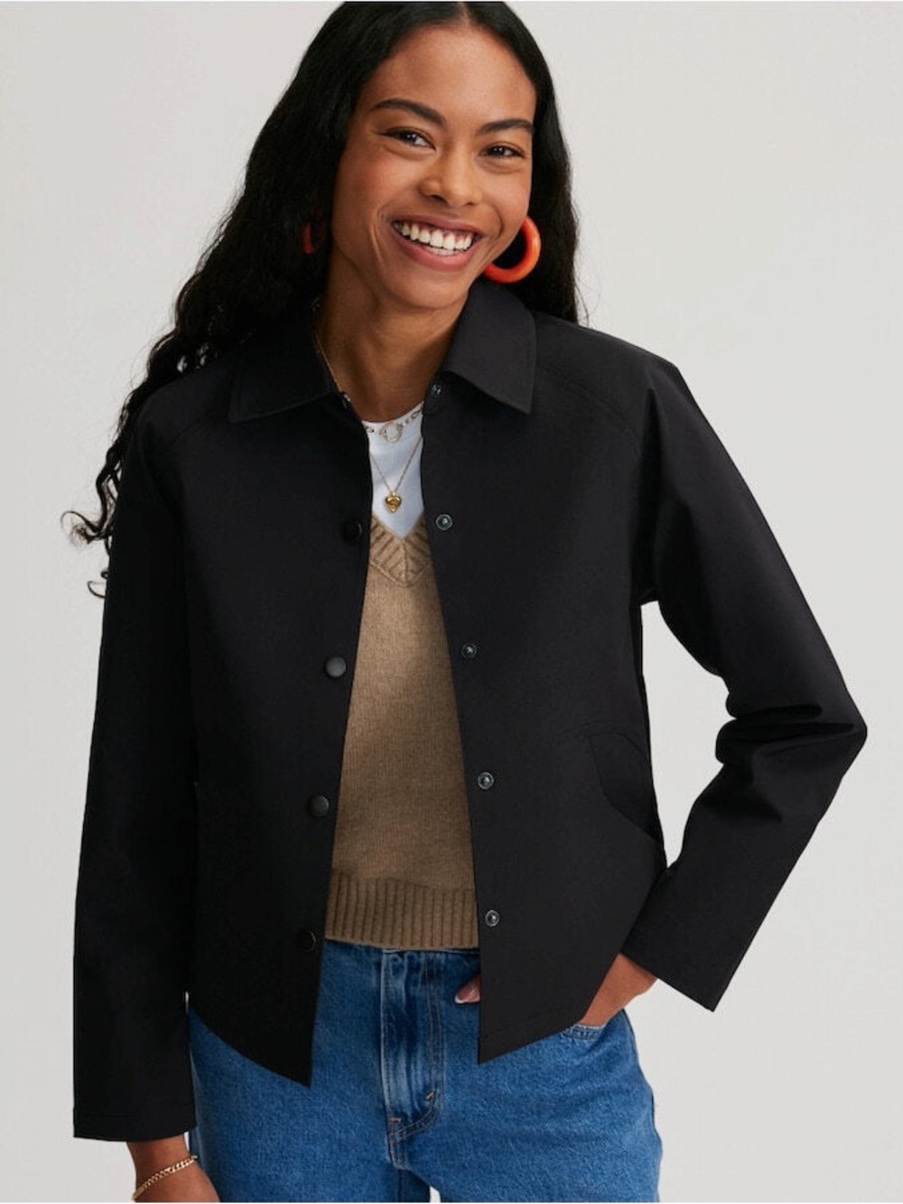 037 VESSI Westerly Coach Jacket - waterproof twill
